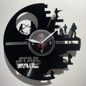 Star Wars Christmas Gift, Vinyl Record Clock, Teens Room Decoration, Death Star Wall Art, Hallway Decor Ideas, Unique Gifts For Him