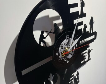 Death Star Vinyl Record Wall Clock, Star Wars Art Decor - Etsy