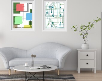 Painting, wall art, digital print, living room, bedroom, office, hallway, decor, home, modern art, abstract, gift, geometry.