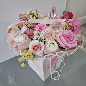 Baby Clothes Bouquet, New Mum Gift, Maternity Gift, Baby bouquet, baby gift, newborn, birth, baby bouquet, baby shower, gender party