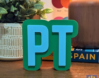 Bureaubord fysiotherapie: aangepaste kleuren - 3D-geprint