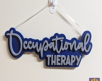 Deurbord ergotherapie: aangepaste kleuren - 3D-geprint