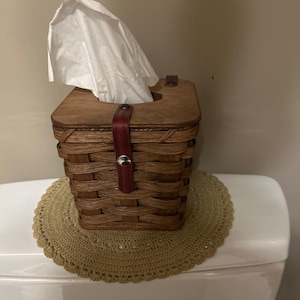 Amish Wicker Tissue Box Holder | Kleenex Box Cover Bild 8