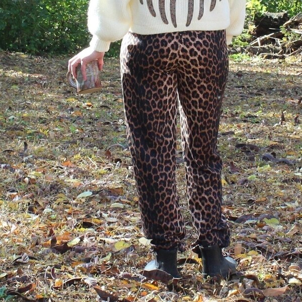 vintage leopard print pants, 30" waist