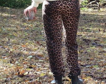 vintage leopard print pants, 30" waist
