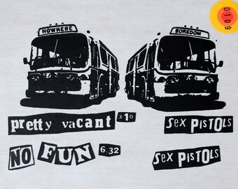 Sex Pistols Pretty Vacant heat press transfer iron on for t-shirts, sweatshirts