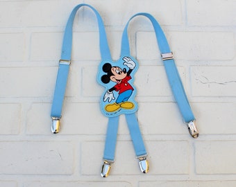 vintage Mickey Mouse suspenders, kids size but will fit petite women