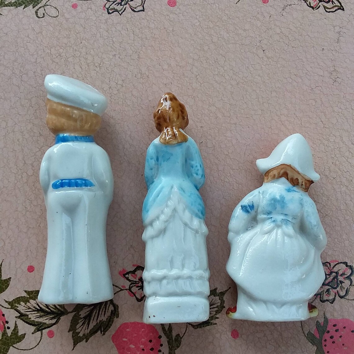 Set of vintage ceramic bisque painted figurines sailor dutch Etsy