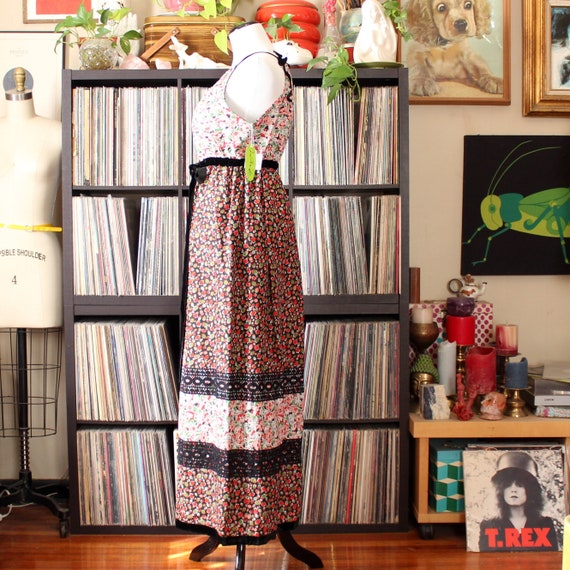 vintage Mr. Hank maxi dress & matching shawl, 197… - image 5