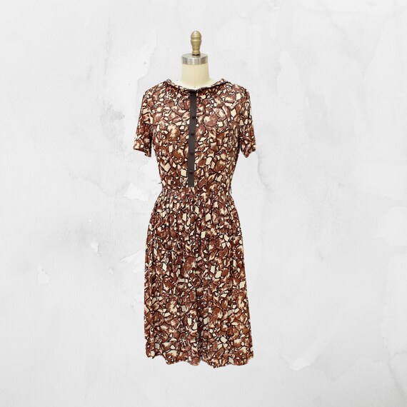 50s 60s vintage dress by Claire Tiffany Traveler,… - image 3
