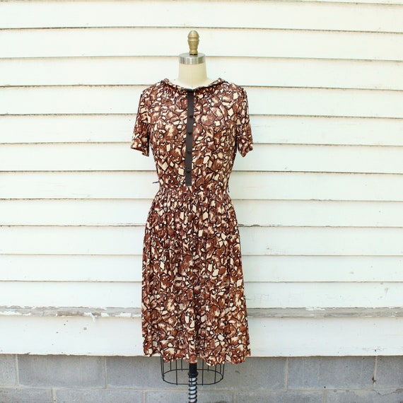 50s 60s vintage dress by Claire Tiffany Traveler,… - image 4