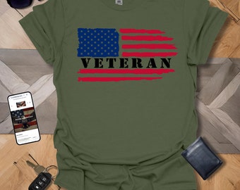 American Distressed Flag Vet_L_Half Color