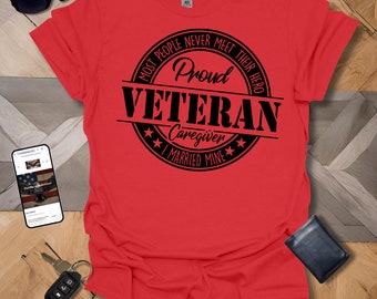 Proud Veteran Caregiver Black Logo