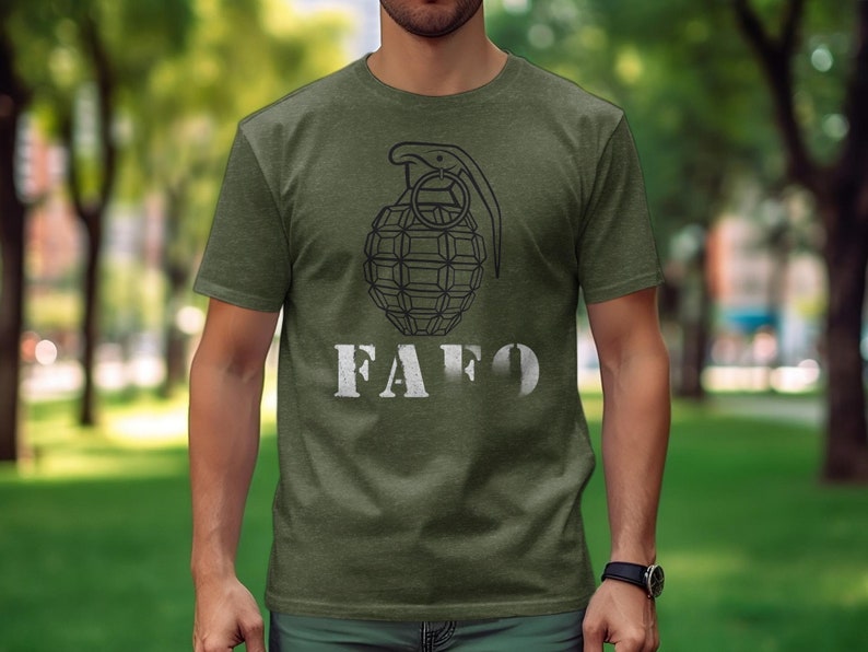 T-shirt FAFO Granata di ispirazione militare immagine 5