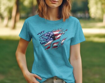 Patriotic American Flag T-Shirt