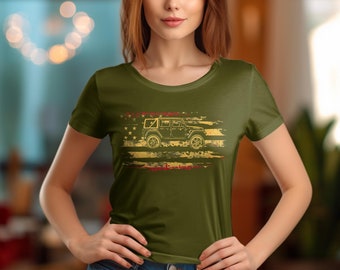 Vintage Off-Road Vehicle T-Shirt, Distressed Look Graphic Tee, Adventure SUV Unisex Shirt, Casual Outdoor Apparel, Gift for Car Enthusiasts