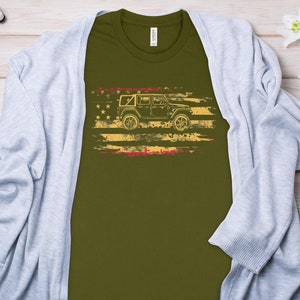 Vintage Off-Road Vehicle T-Shirt, Distressed Look Graphic Tee, Adventure SUV Unisex Shirt, Casual Outdoor Apparel, Gift for Car Enthusiasts image 8