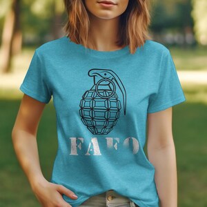 T-shirt FAFO Granata di ispirazione militare immagine 1
