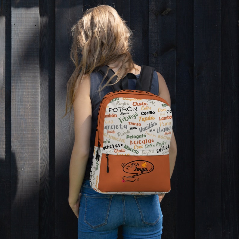 PURA BORICUA JERGA Backpack rust Etsy