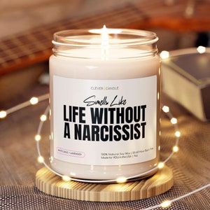 Divorce Party Gift, Smells Like Life Without A Narcissist Divorce Candle, Breakup Gift, Breakup Candle, Divorce Party, Divorce Gift, Divorce