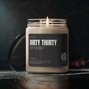 Dirty Thirty 30th Birthday Gift | Birthday Gift | Funny Friend Gift | Best Friend Gift | Funny Candle
