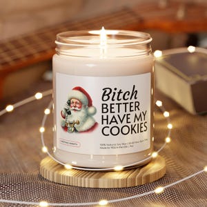 Funny Christmas Candle, Secret Santa Gift, Christmas Decor, Holiday Candle, Winter Candle, Christmas Gift For Bestie, Best Friend Gift