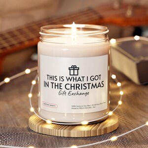 Funny Secret Santa Gift, This Is What I Got In The Christmas Gift Exchange Funny Candle, White Elephant Gift, Coworker Christmas Gift