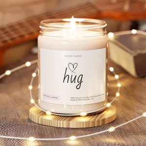 Sending a Hug Soy Candle, Thinking of You Gift, Sympathy Gift Idea, Get Well Soon Present, Condolence Gift, Bereavement Gift, Grief Gift