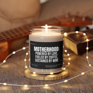 Motherhood, Mother&#39;s Day Gift Idea, Birthday Present For Mom, Fun Candle, Mom Gift Idea, Best Present For Mom, Gift For Mom, Mom Gift
