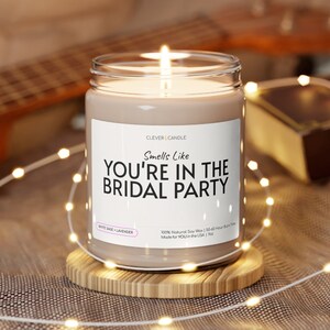 Bridal Party Gift Candle, Bridesmaids Gift, Wedding Party Gift Idea, Bridesmaid Proposal Gift, Bachelorette Party Gift, Bridesmaid Present
