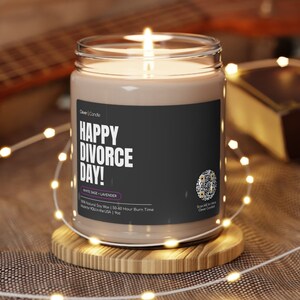 Happy Divorce Day! Divorce Party Gift | Divorce Candle | Breakup Gift | Breakup Candle | Divorce Party | Funny Divorce Gift | Divorced