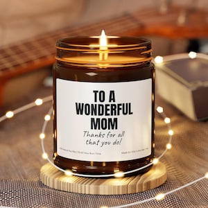 Candle Gift for Mom for Mother&#39;s Day, Christmas Gift for Mom, Mothers Day Gift, Gift for Mom, Mom Candle, Mother&#39;s Day Gift for Mom