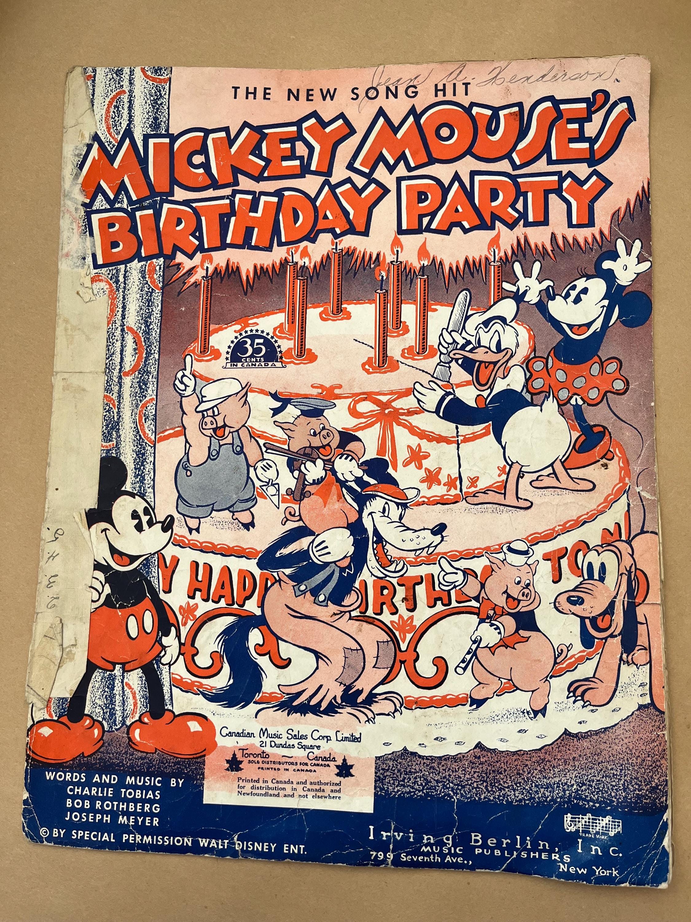 Mickey Mouse 1936 - Etsy