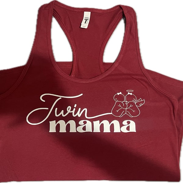 Twinless twin mama racerback