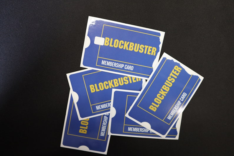 Blockbuster Membership Glossy Card Sticker, Premium High Quality ...