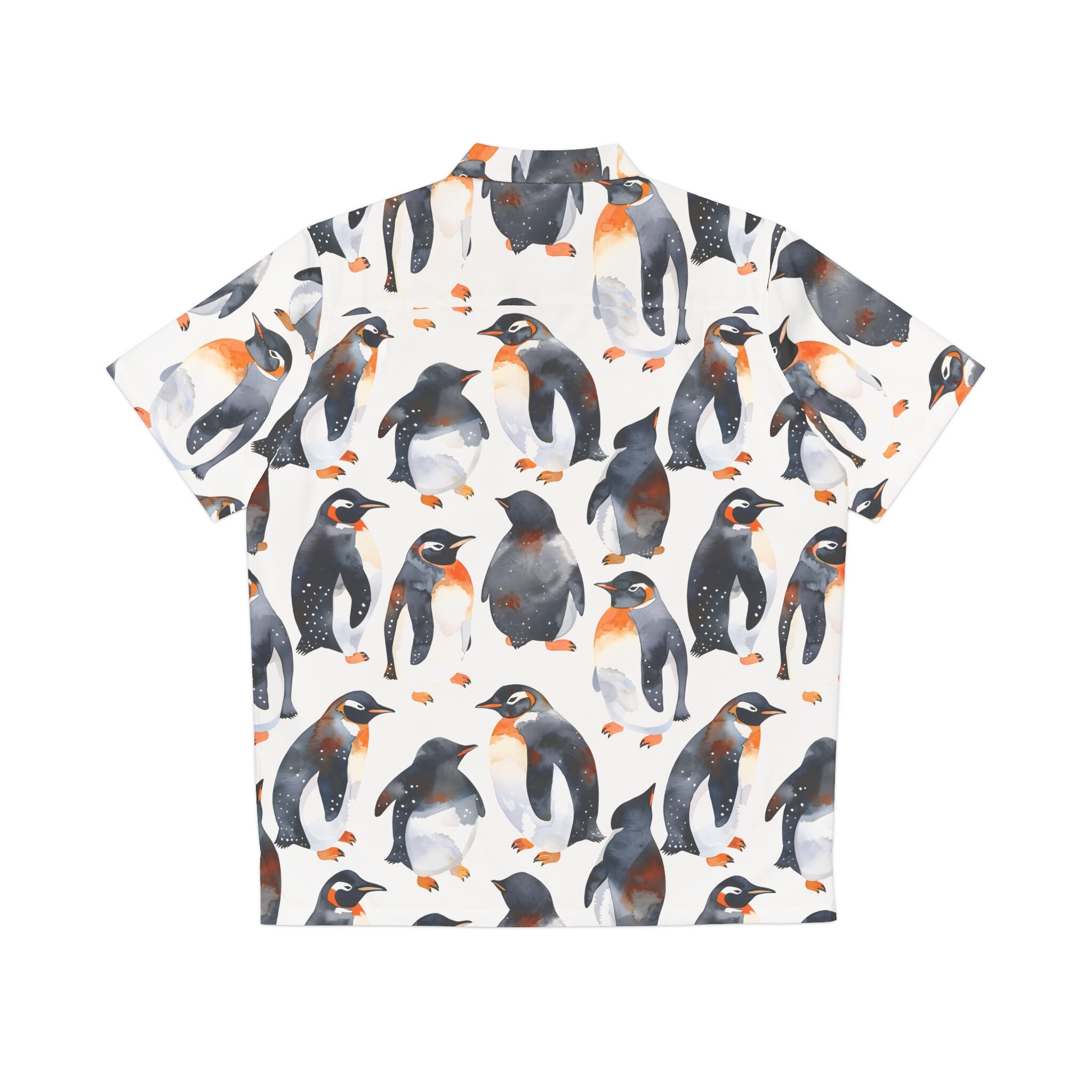 Cute Penguins Button Down Hawaiian Shirt
