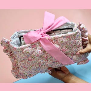 Handmade quilted bible cover floral sleeve personalized christian gift baptism confirmation women faith inspired gift for book lover bible