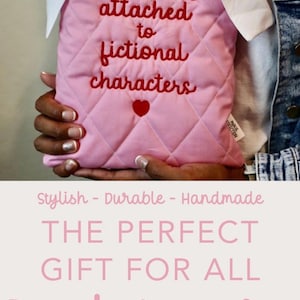 Gift Idea For book reader or book club member gift custom book cover for large hardcover book sleeve pink
