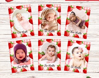 Berry First Birthday Banner, Milestone Cards With Photos, Printable Berry First Birthday Decorations, Strawberry 1st Birthday Girl Decor