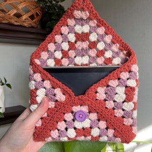 Crochet Kindle Sleeve | Granny Square Book Cover | Protective Book Sleeve | Kindle Cover Protector | Kindle Case | Handmade Crochet Cover