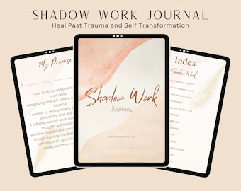Shadow Work DIGITAL Journal / Pagine di diario minime / Carta Goodnotes / Download digitale PDFdid