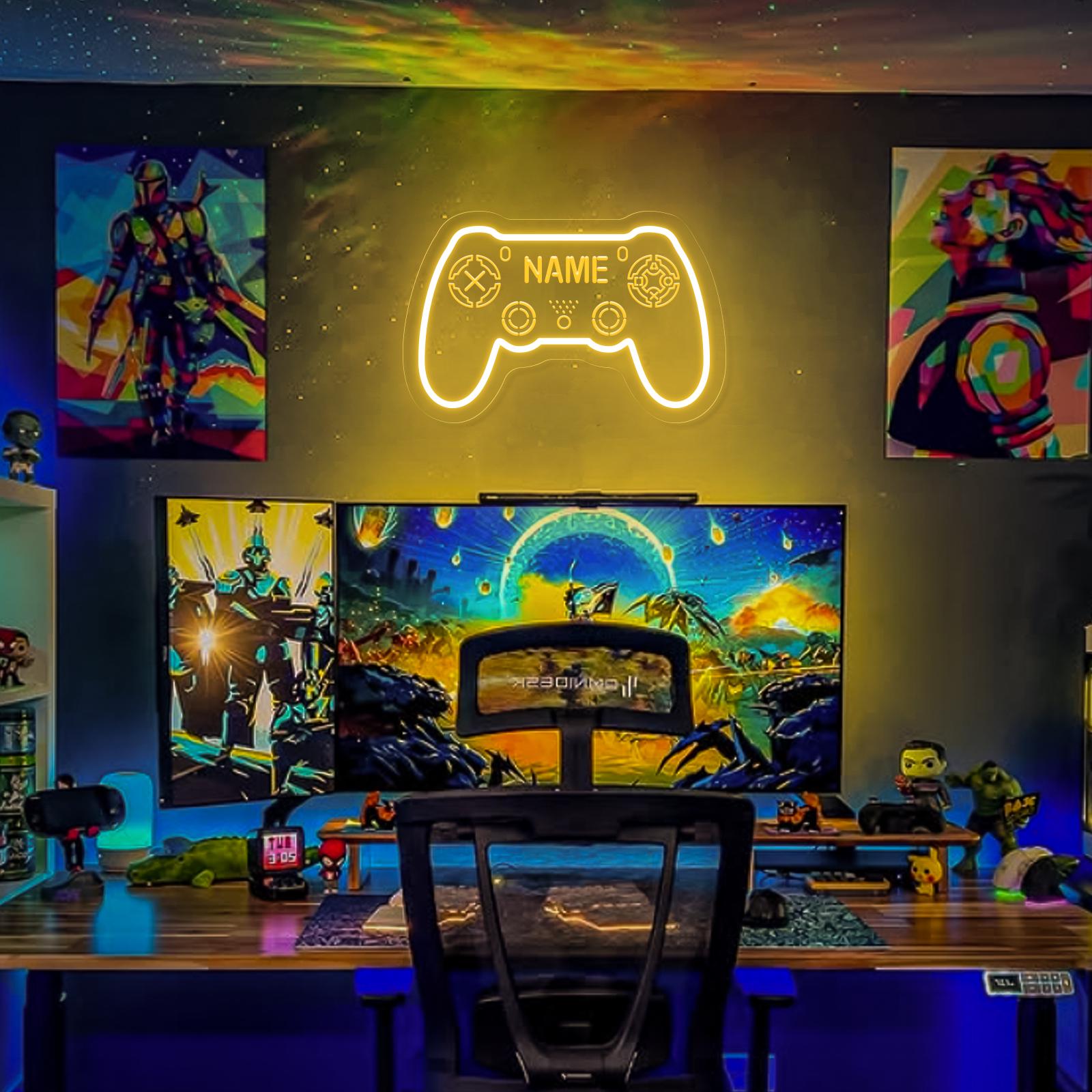 Personalized GamerTag Neon Sign: Custom Gaming Room Decor