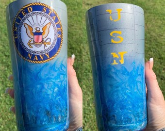United States Navy 20oz Tumbler