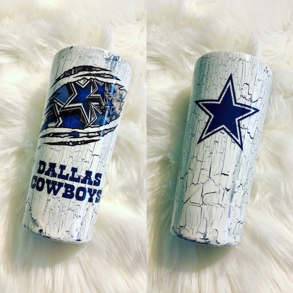 Dallas Cowboy Wood grain Tumbler By Yours Truly  Glitter tumbler cups,  Custom tumblers, Custom cups