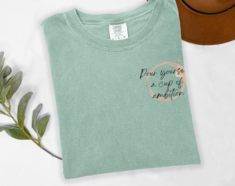 Dolly Parton T-Shirt: Pour Yourself a Cup of Ambition - Unisex Retro Tee