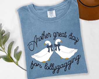 Vintage Geese Graphic Tee: Funny 80's Style Humor Shirt