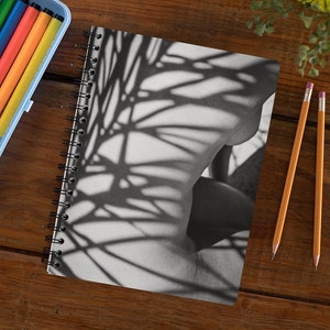 Body Scape Art Spiral Notebook: Ruled Line Journal (6&quot; x 8&quot;)