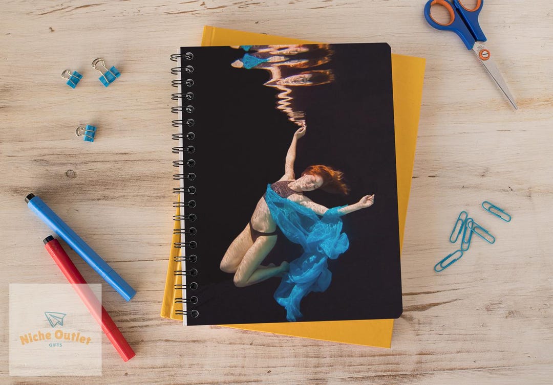 Underwater Model Spiral Notebook - Ruled Line, Journal, Sketchbook ...