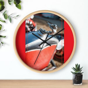 Vintage Hot Rod Classic Car Wall Clock - Retro Home Decor, Garage Wall Art, Man Cave Gift, Automotive Enthusiast Clock, Racing Fans Decor
