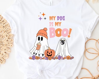 My Dog is My Boo Retro Halloween digitaal ontwerp direct downloaden, png/svg/pdf